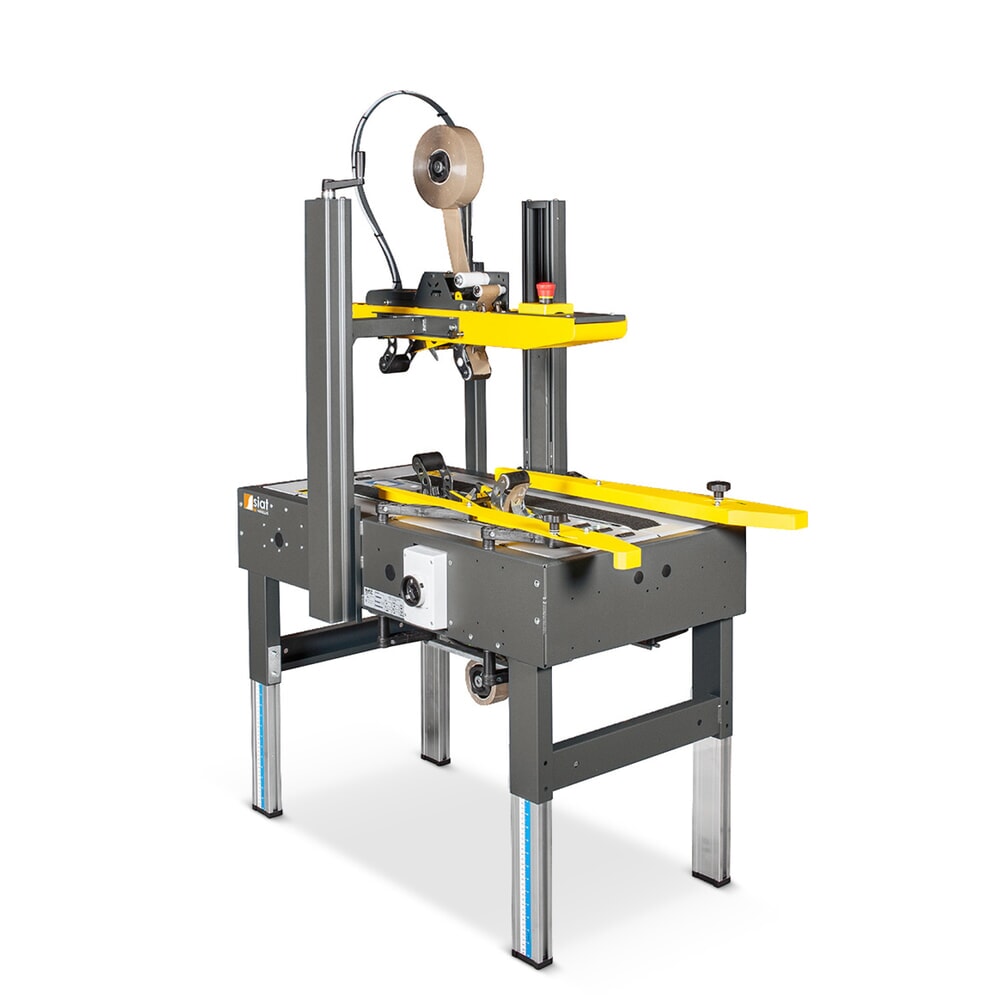SIAT Kartonverschlussmaschine Basic, Arbeitshöhe 485-825 mm