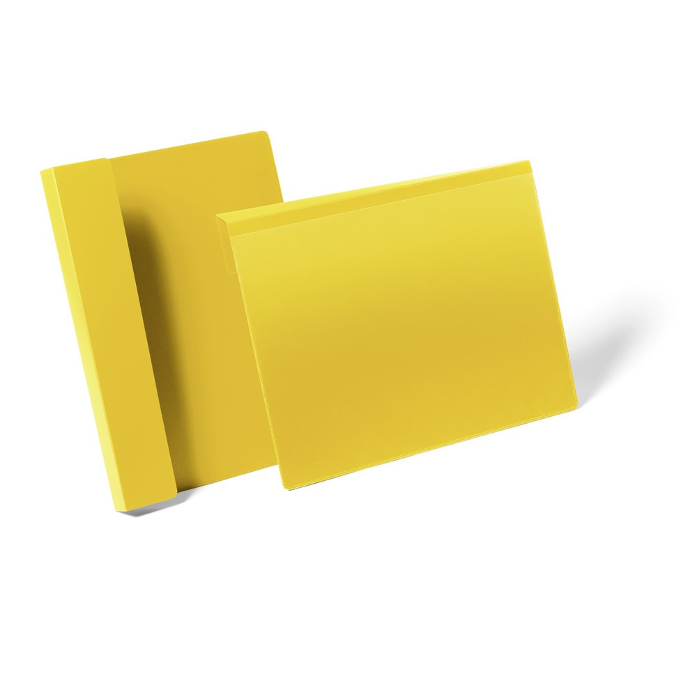 DURABLE Kennzeichnungstasche mit Falz A4 quer, gelb