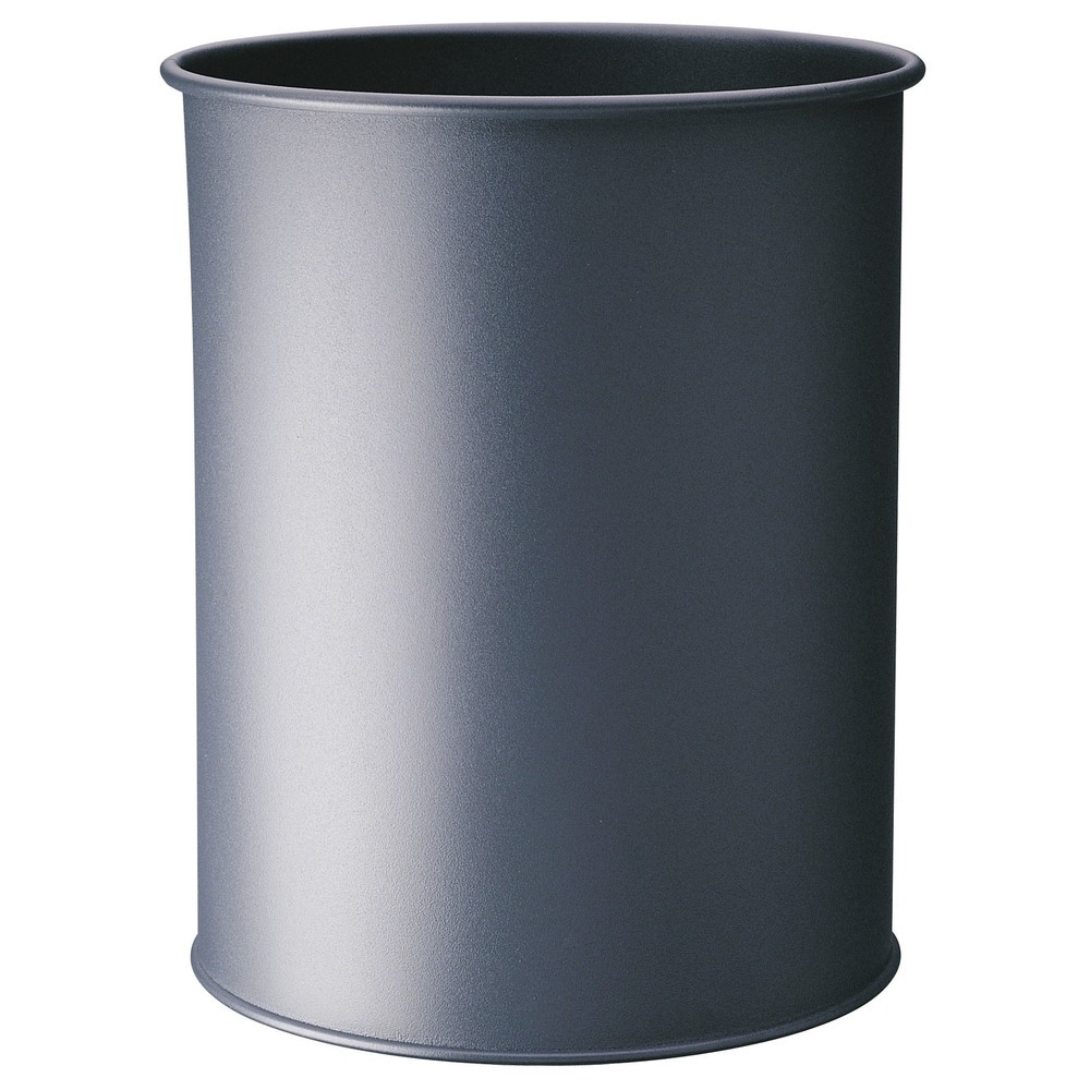 DURABLE Papierkorb Metall rund 15 5er SET, schwarz