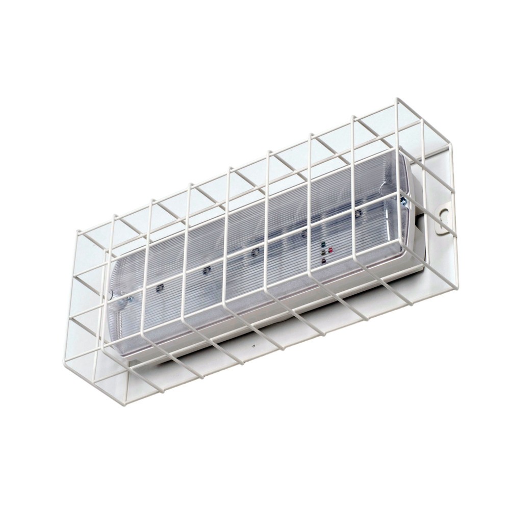 B-Safety Ballwurfschutzkorb für Notleuchten, HxBxT 200 x 435 x 140 mm