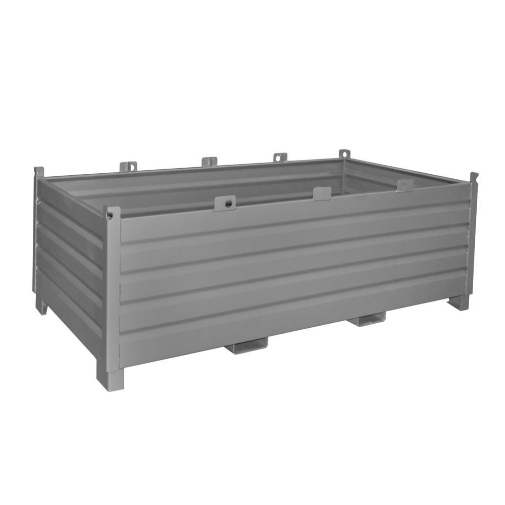 Bauer® Sammelbehälter-System Typ SBS, Volumen 2 m³, RAL 7005 mausgrau