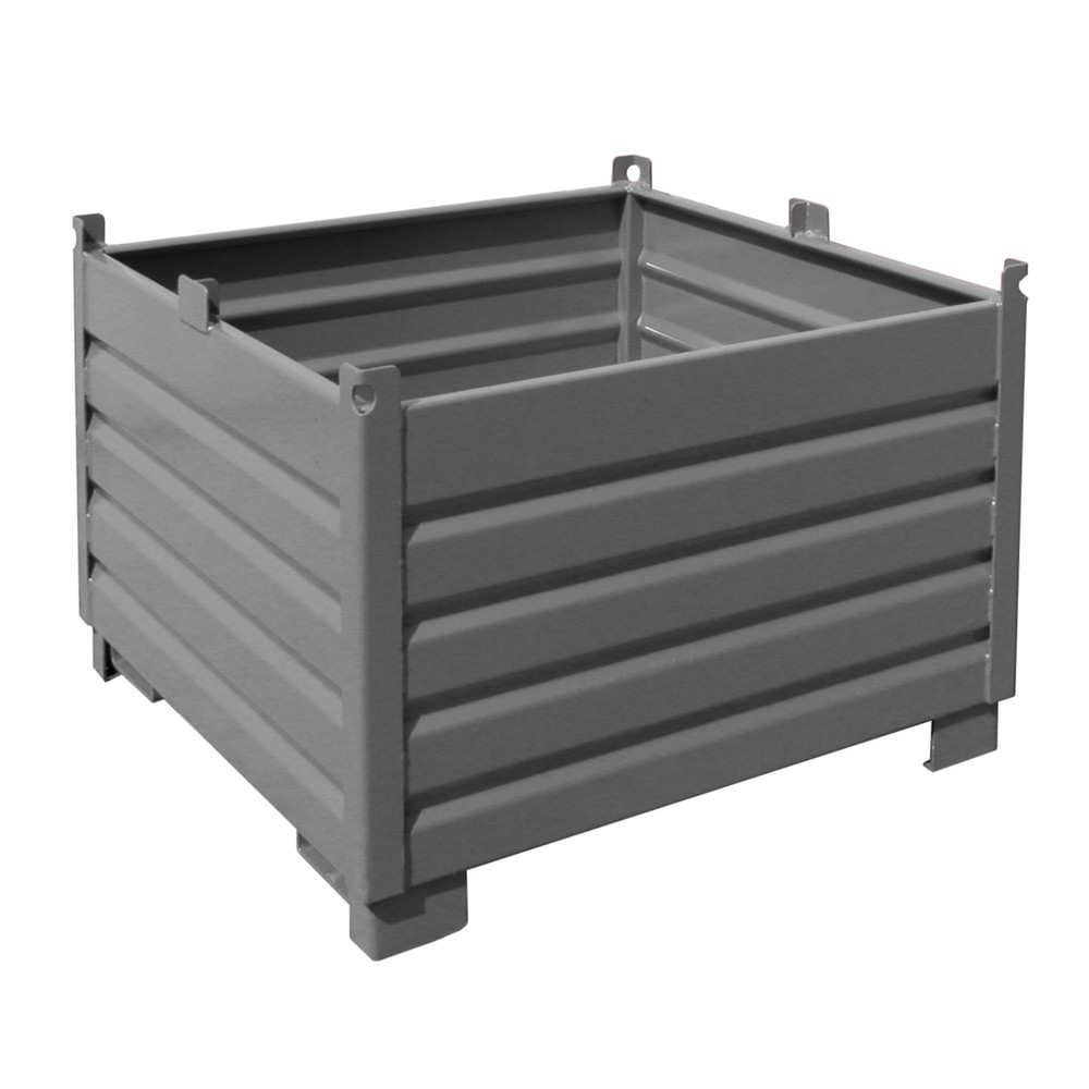 Bauer® Sammelbehälter-System Typ SBS, Volumen 1 m³, RAL 7005 mausgrau