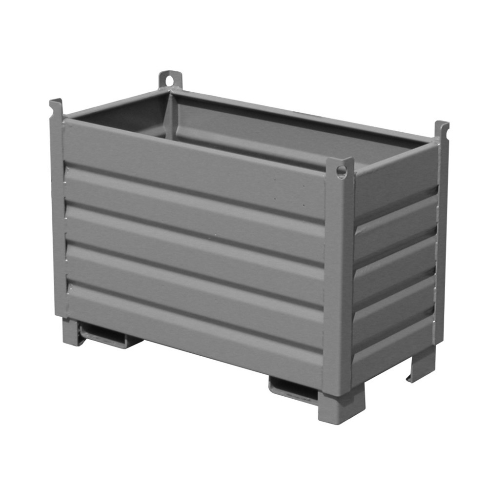 Bauer® Sammelbehälter-System Typ SBS, Volumen 0,5 m³, RAL 7005 mausgrau