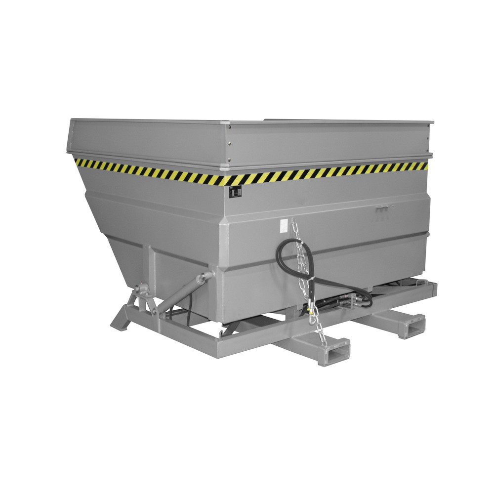 Bauer® Kippbehälter Typ BKC-H, Volumen 4,0 m³, RAL 7005 mausgrau
