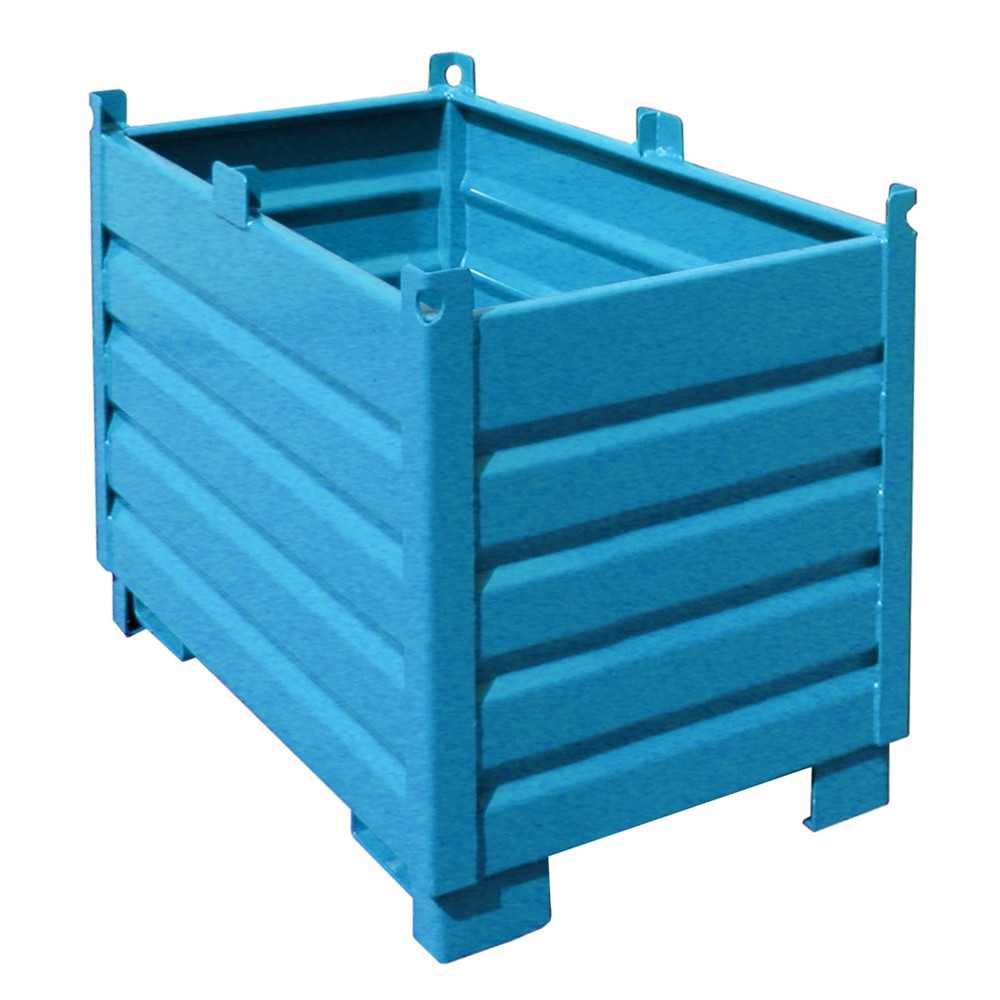 Bauer® Sammelbehälter-System Typ SBS, Volumen 0,5 m³, RAL 5012 lichtblau