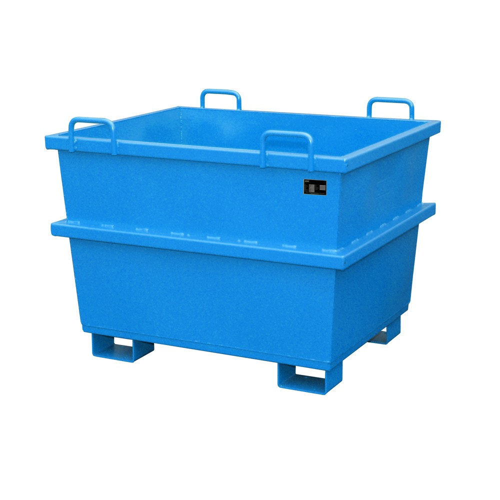 Bauer® Universal-Container Typ UC, Volumen 0,75 m³, RAL 5012 lichtblau