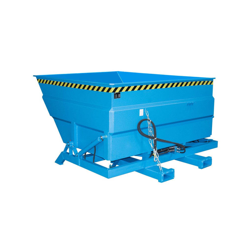 Bauer® Kippbehälter Typ BKC-H, Volumen 3,0 m³, RAL 5012 lichtblau