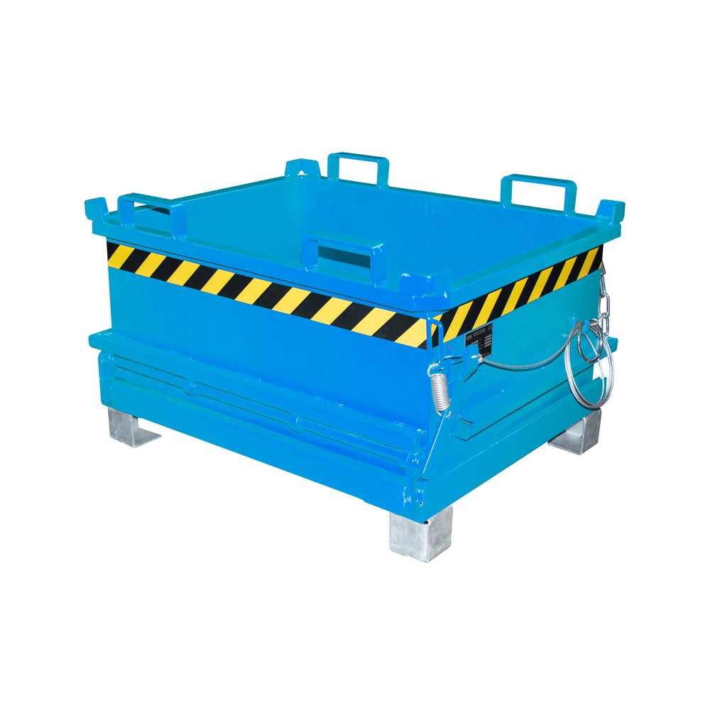 Bauer® Mini-Sammelbehälter, Volumen 0,24 m³, RAL 5012 lichtblau