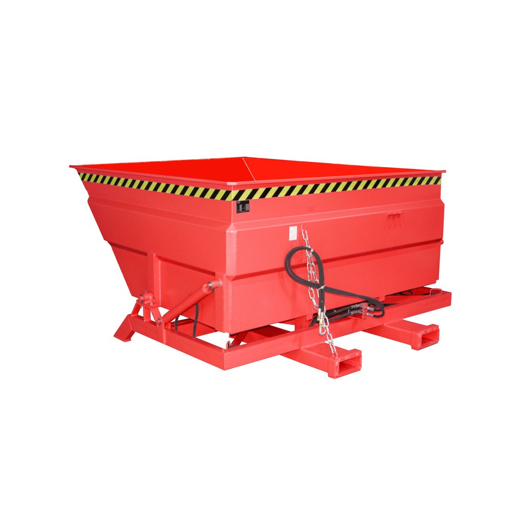 Bauer® Kippbehälter Typ BKC-H, Volumen 2,0 m³, RAL 3000 feuerrot