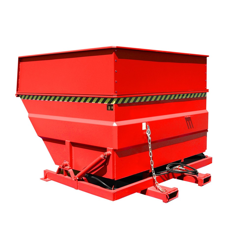 Bauer® Kippbehälter Typ BKC-H, Volumen 5,0 m³, RAL 3000 feuerrot