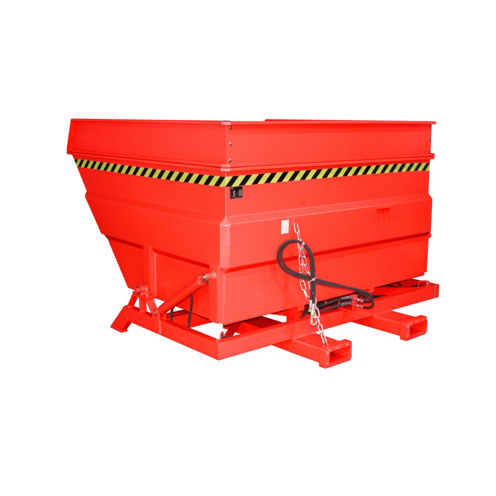 Bauer® Kippbehälter Typ BKC-H, Volumen 4,0 m³, RAL 3000 feuerrot