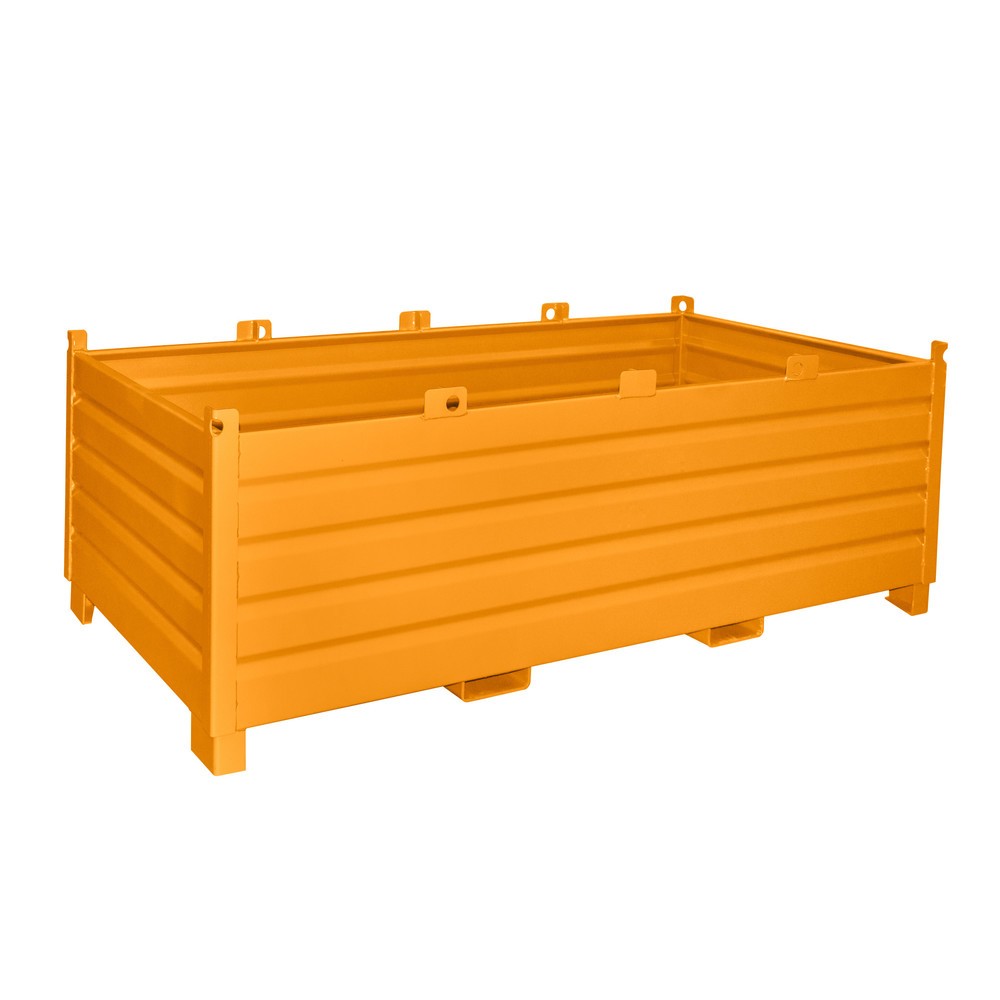 Bauer® Sammelbehälter-System Typ SBS, Volumen 2 m³, RAL 2000 gelborange