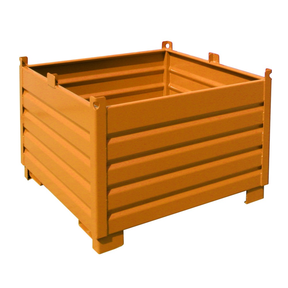 Bauer® Sammelbehälter-System Typ SBS, Volumen 1 m³, RAL 2000 gelborange