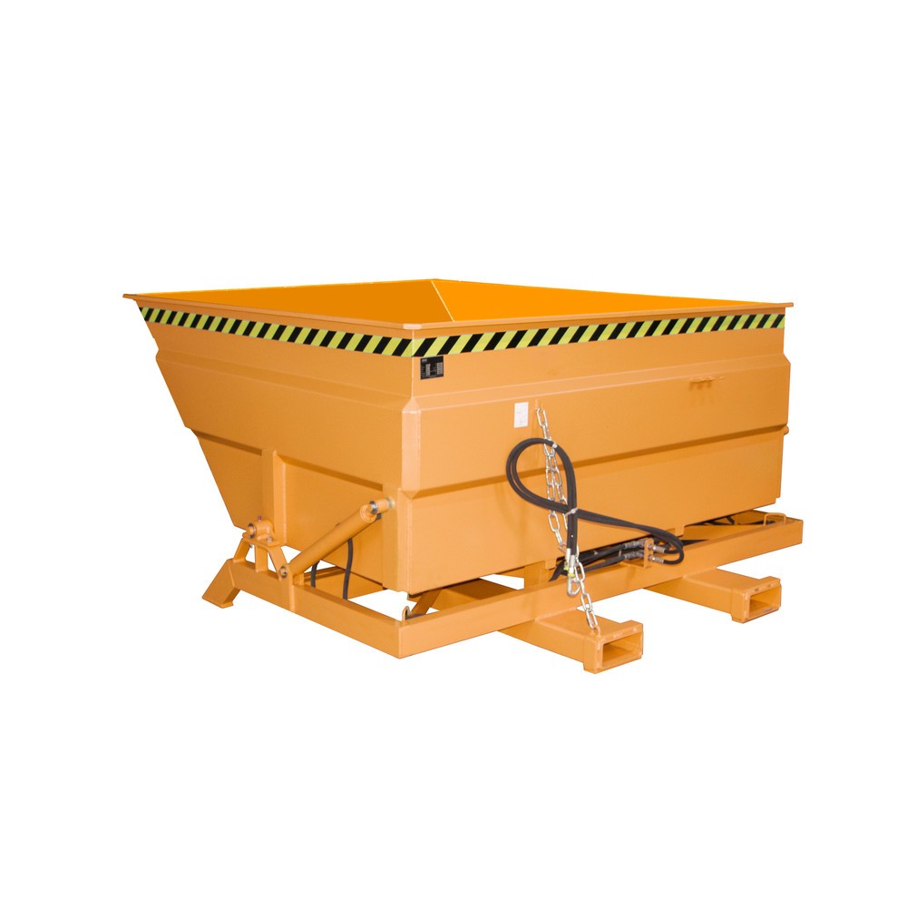Bauer® Kippbehälter Typ BKC-H, Volumen 2,0 m³, RAL 2000 gelborange