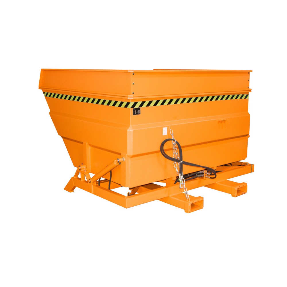 Bauer® Kippbehälter Typ BKC-H, Volumen 4,0 m³, RAL 2000 gelborange