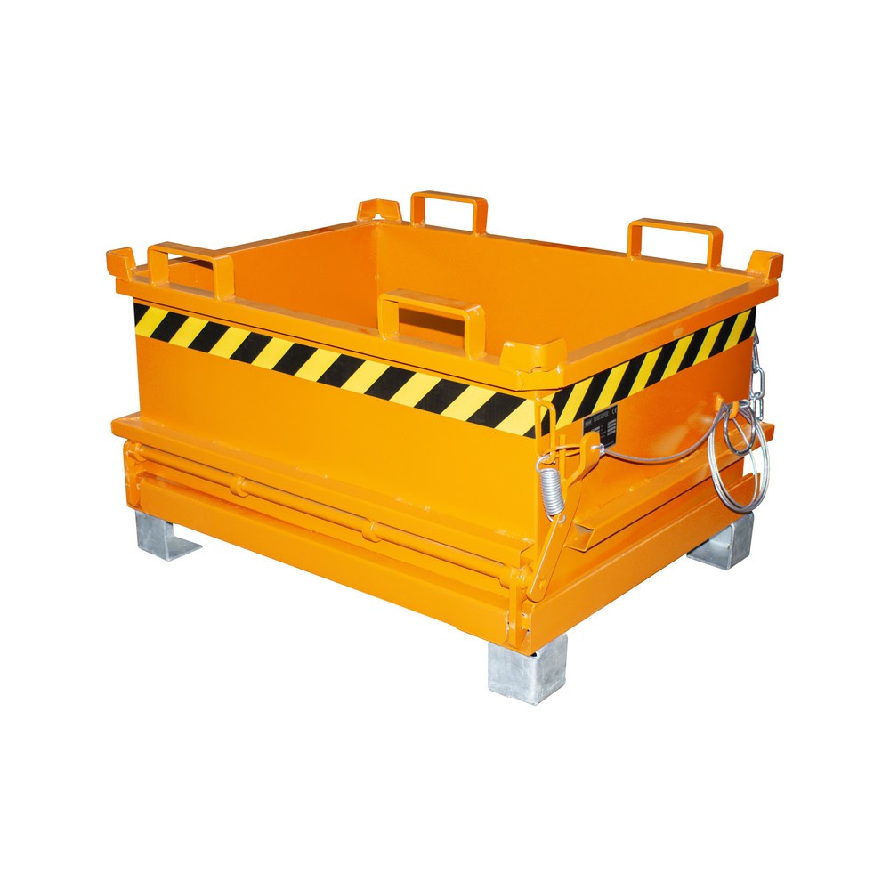 Bauer® Mini-Sammelbehälter, Volumen 0,24 m³, RAL 2000 gelborange
