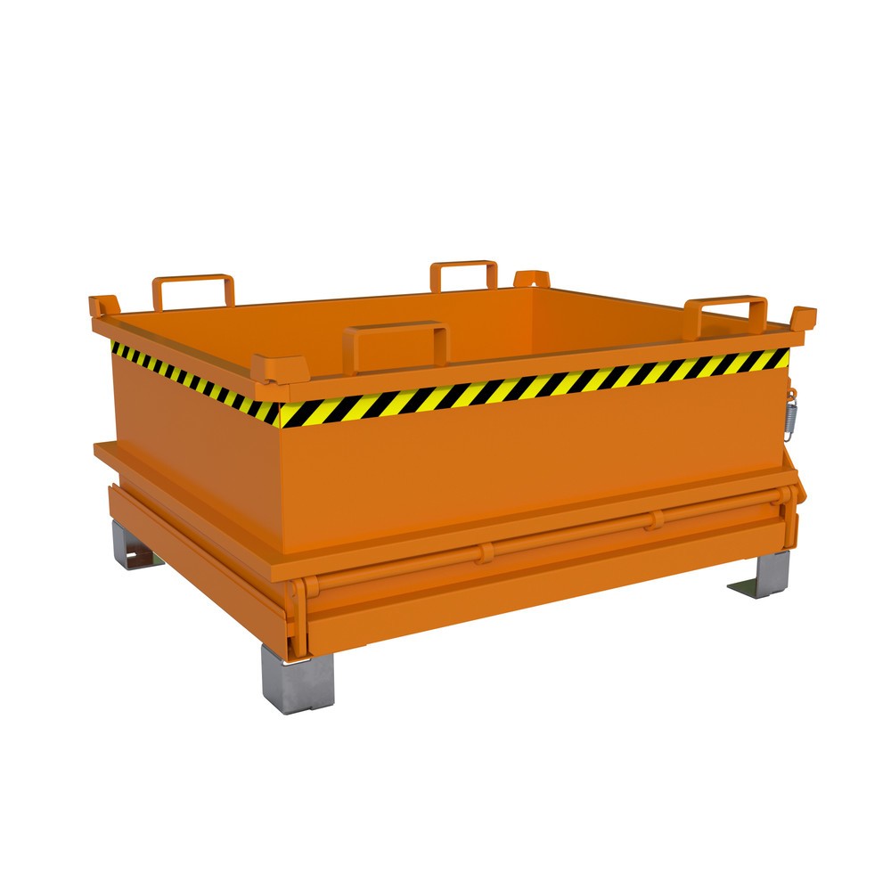Bauer® Mini-Sammelbehälter, Volumen 0,37 m³, RAL 2000 gelborange