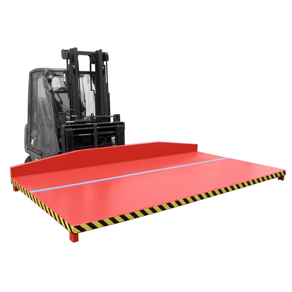 Bauer® Restgitter-Palette, LxBxH 1.790 x 4.000 x 377 mm, RAL 3000 feuerrot