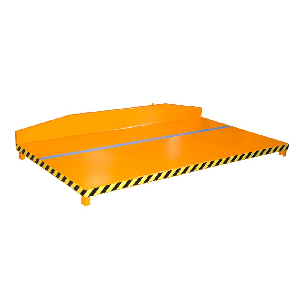 Bauer® Restgitter-Palette, LxBxH 1.540 x 2.500 x 377 mm, RAL 2000 gelborange