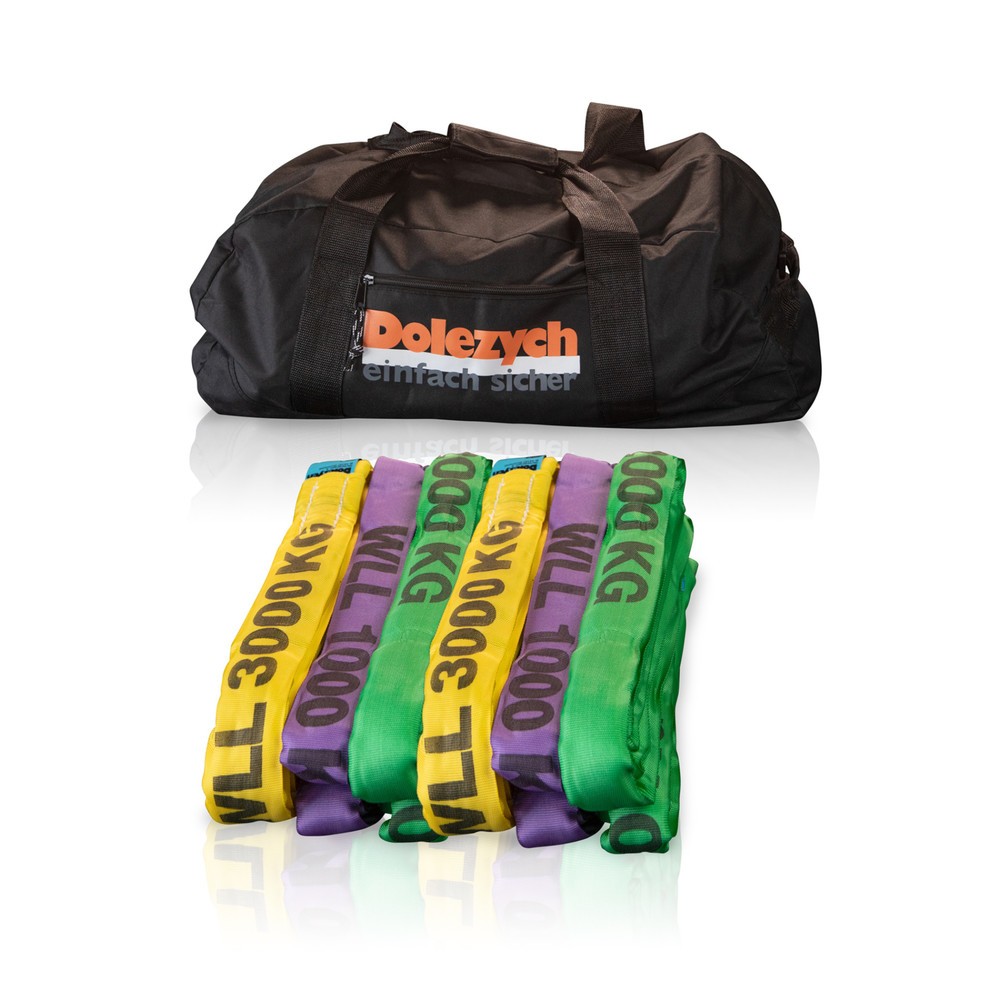 Dolezych Rundschlingen-Set, 20-teilig, inkl. Tasche