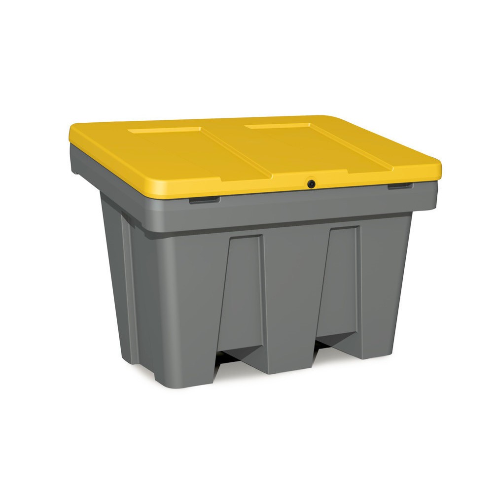 Streugutbehälter GB 300, grau/gelb, 300 Liter