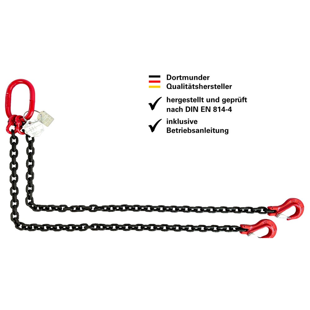 Dolezych DoKett Anschlagkette, 2-strängig, Nenndicke 8 mm, Länge 2 m