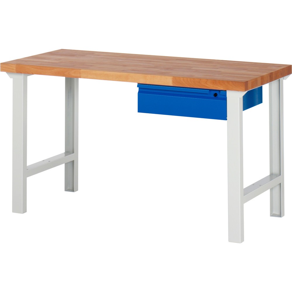 Steinbock® Werkbank Selection, mit Schublade, HxBxT 840 mm x 1.500 mm x 700 mm, RAL 7035/5010