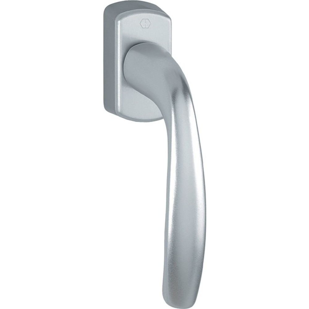 HOPPE Fenstergriff New York 0810/US10, 32-42 mm Secustik® / VarioFit®, Aluminium F9 / stahlfarbig, Standard