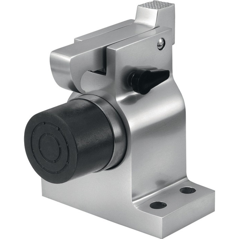 KWS Türfeststeller 1010.31, Aluminium silberfarbig eloxiert, Bodenmontage