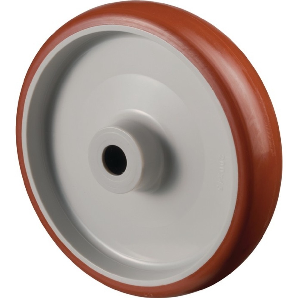 BS ROLLEN Ersatzrad, Polyurethan, Rad-Ø 80 mm Tragfähigkeit 100 kg, Achs-Ø 12 mm Nabenlänge 40 mm