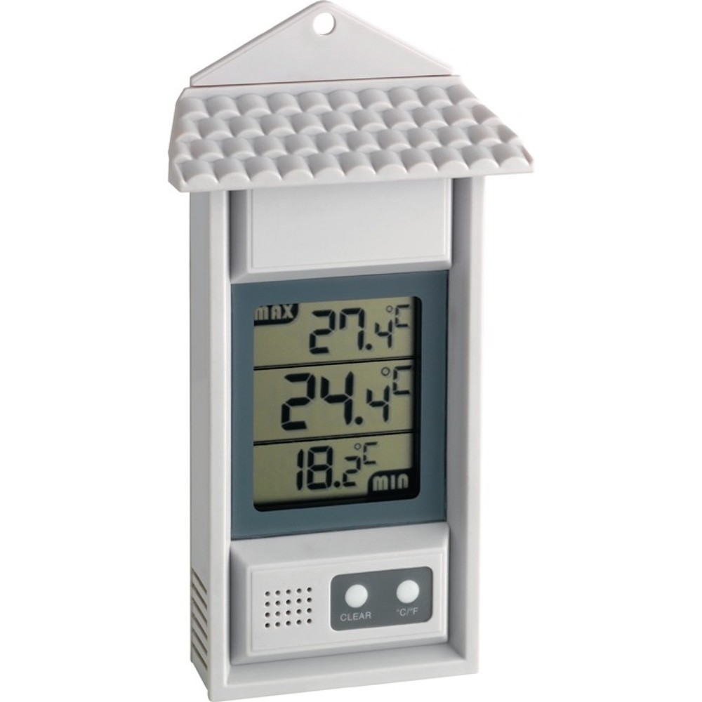 TFA Thermometer, H150xB80xT29mm, Messbereich 20 bis 70 °C, Kunststoff