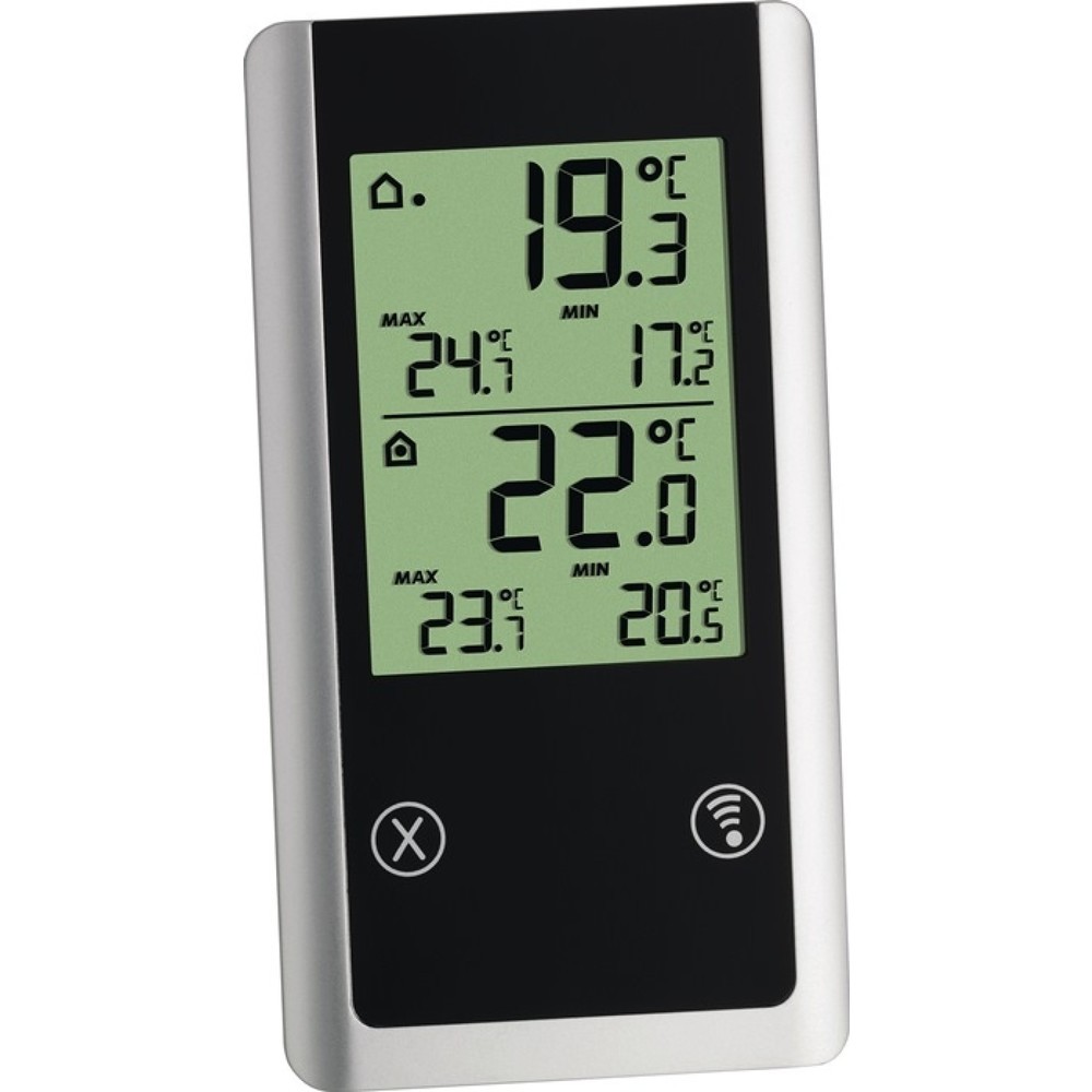 TFA Funkthermometer Joker, innen 0 bis 50°C H152xB82xT72mm, Messbereich aussen 50 bis 70°C /, Kunststoff