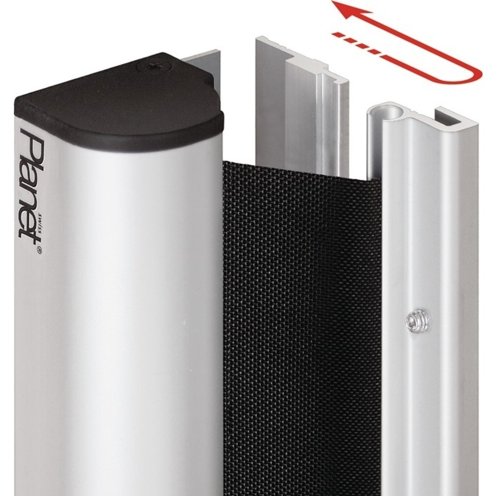 PLANET Fingerschutz Rollo FSR 6000 Quick Länge 2015 mm, silberfarben eloxiert, Bandgegenseite