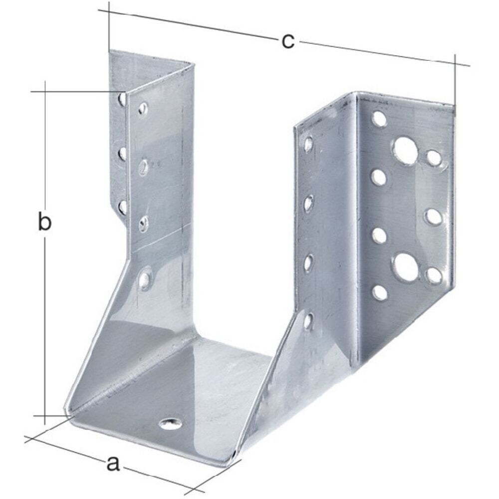 GAH Balkenschuh Typ A 140/180, Stahl sendzimirverzinkt, 2 mm ETA-08/0171