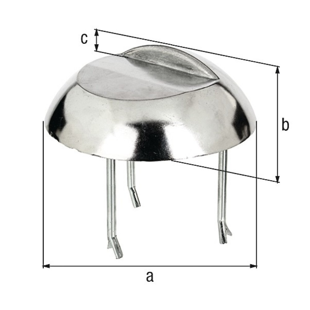 GAH Auflaufstütze, anschraubbare Betonanker, Aluminiumguss, 65 mm