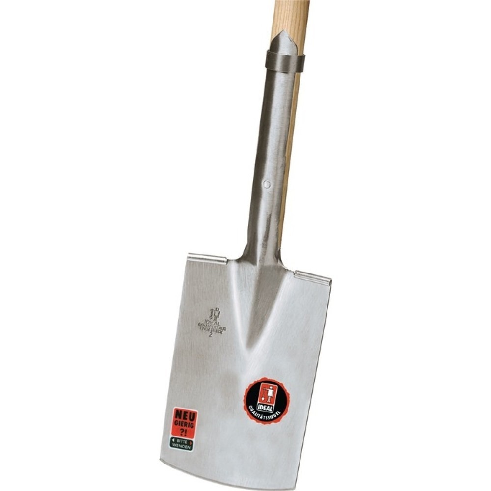 IDEAL Rodespaten, Grösse 2 mit Eschen-T-Stiel, Blattmass 285 x 185 mm, Stiellänge 850 mm 2800 g