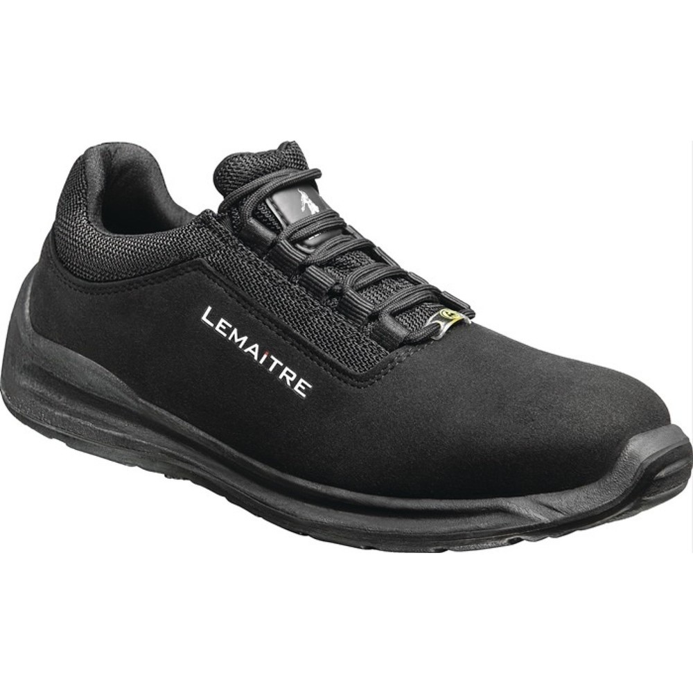 LEMAITRE Sicherheitsschuh Bolt, S3 ESD SRC EN ISO 20345, Grösse 45 schwarz, Mikrofaser