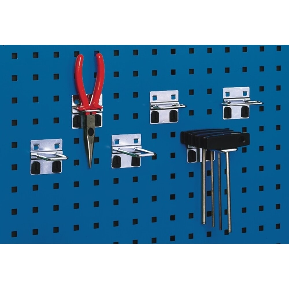 bott U Halter, verzinkt, B40xT50mm, 5St./Btl., passend für Lochplatten