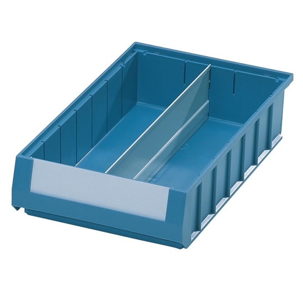 Längsteiler, Stahlblech grau, für Regalkasten L 500 x H 90 mm, 10St./Btl.