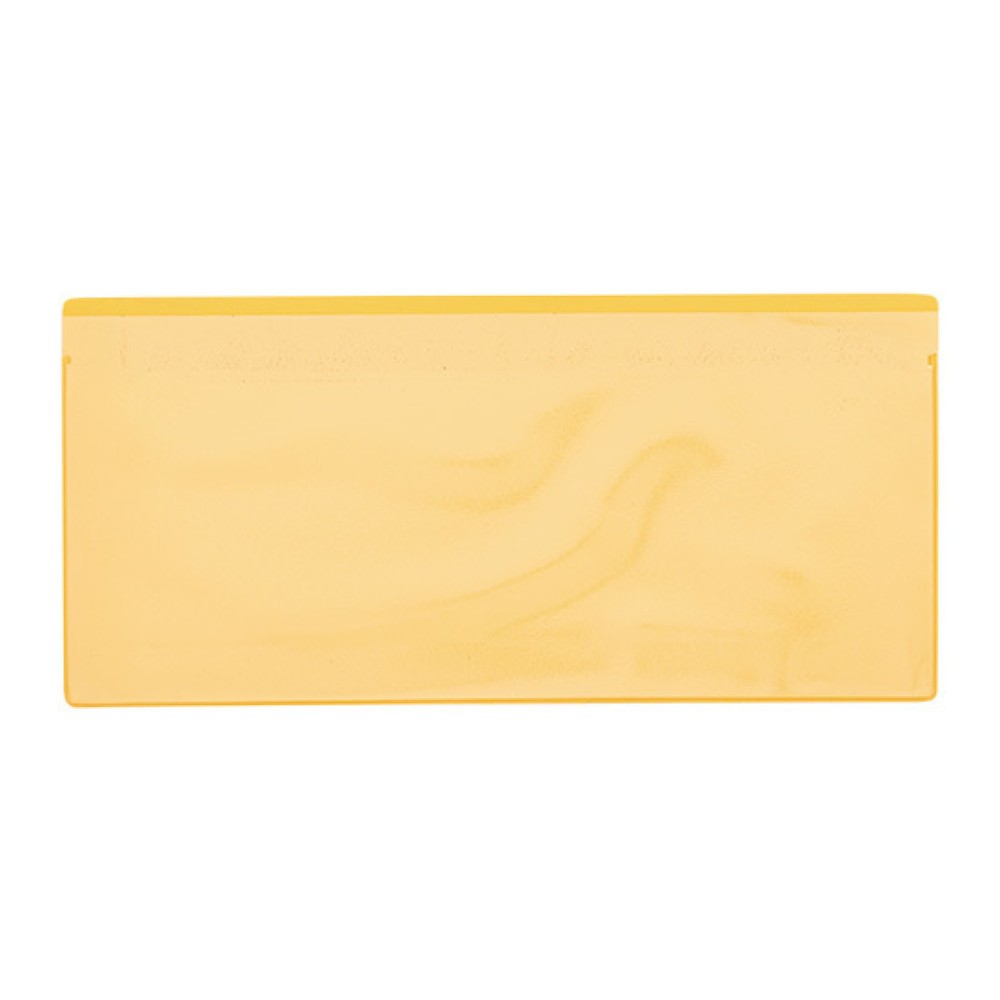 Magnettaschen, DIN 1/3 A4 quer, Einschub oben, 50 Stk/VE, gelb