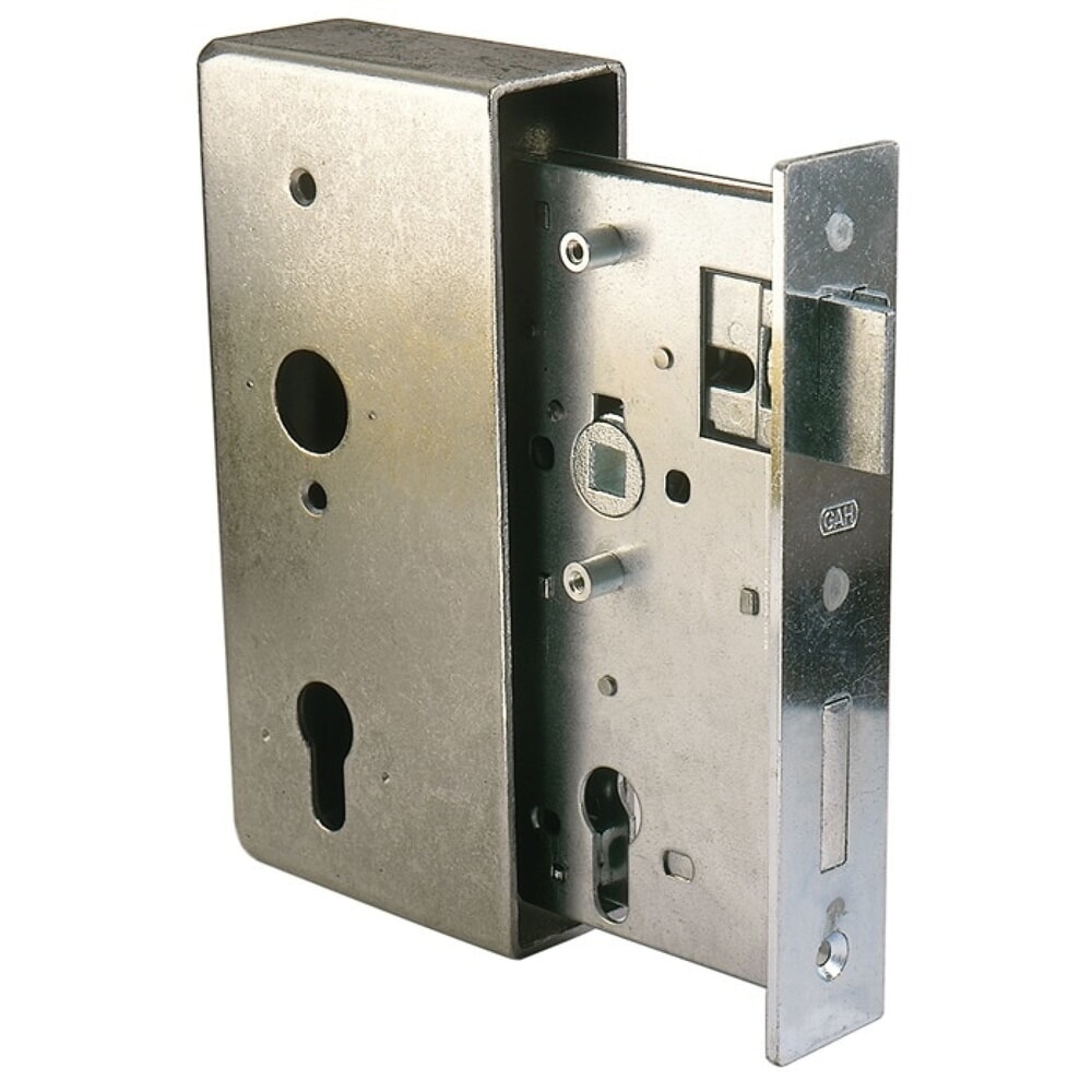 GAH Schlosskasten, Mass A185xB90xC55xE40 mm, DIN links / rechts, Dornmass 55 mm