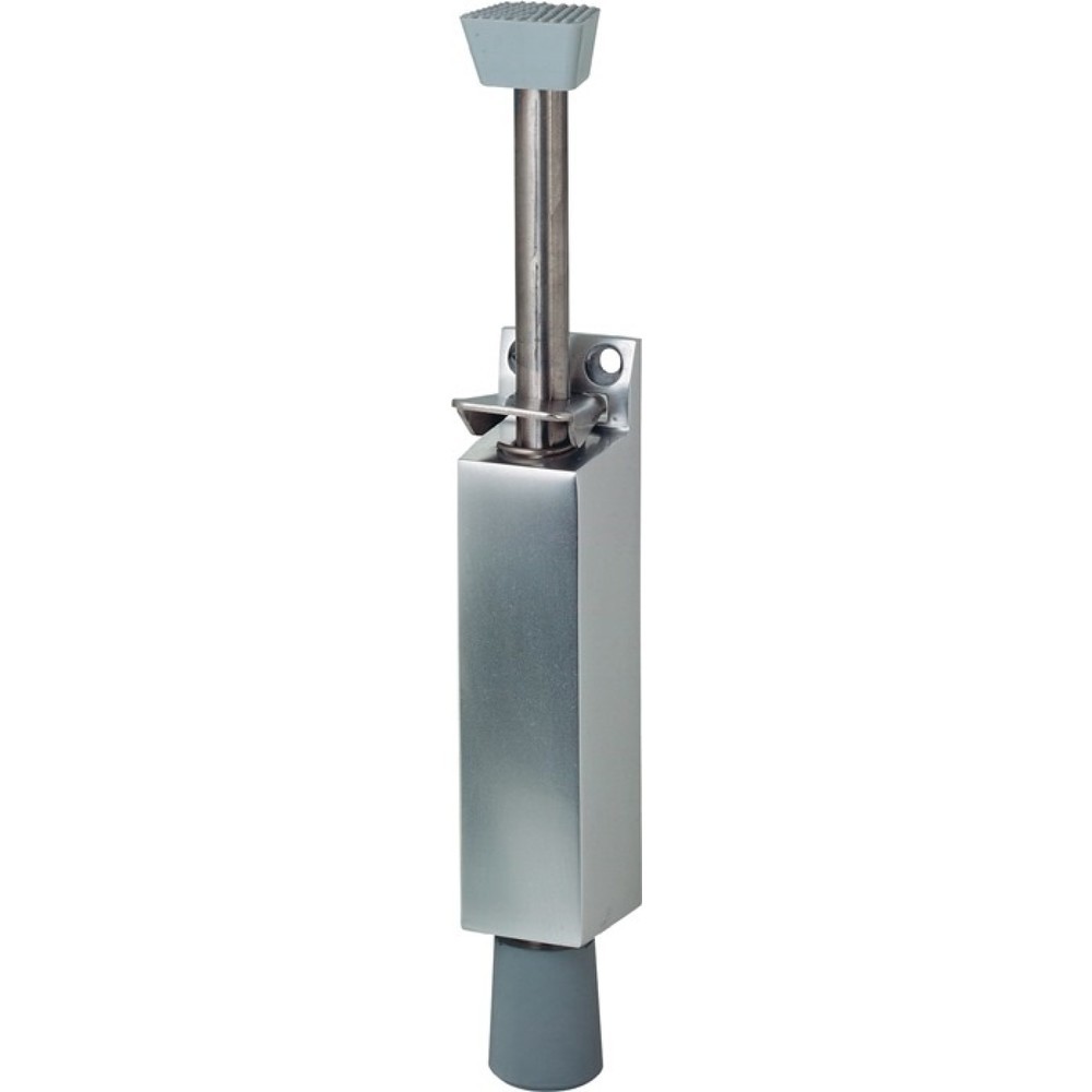 KWS Türfeststeller 1045.02, Hubhöhe 90 mm, Aluminium silberfarbig lackiert, Türmontage