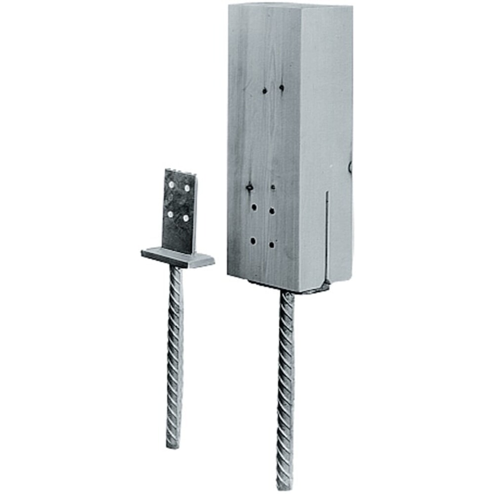 SIMPSON STRONG TIE Stützenfuss PIG, Stahl stückverzinkt zum Einbetonieren, 90 x 60 x 110 mm, Loch-Ø 8,5 mm 250 mm