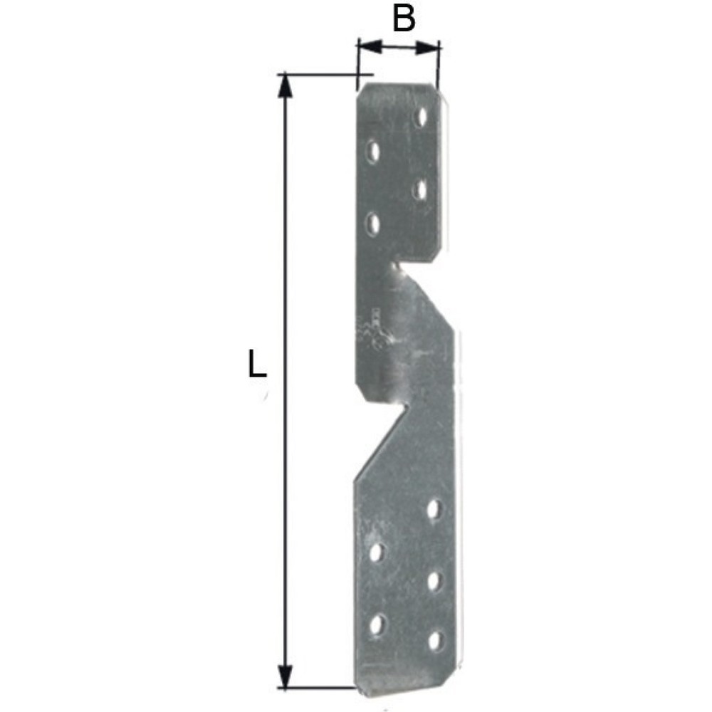 GAH Sparrenpfettenanker, 210x33x2mm, links / rechts