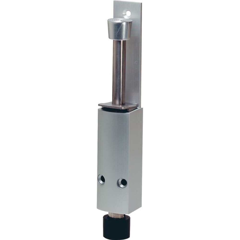 KWS Türfeststeller 1226.02, Hubhöhe 120 mm, Aluminium silberfarbig lackiert, Türmontage