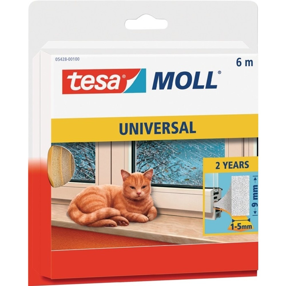 tesa® Fenster-/Türmoll tesa® moll® 5428, B9mmxH6mmxL6m