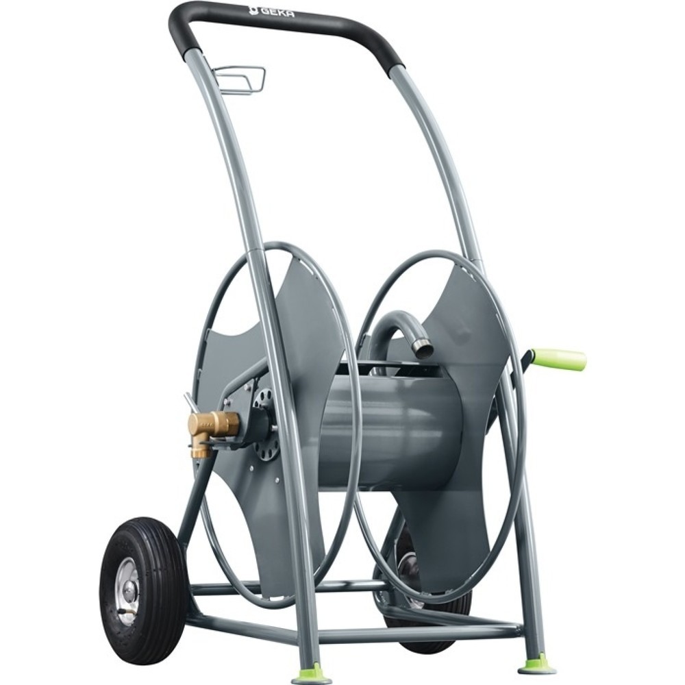 GEKA Schlauchwagen plus P80, pulv. Stahl, Anschlussgewinde 33,25 mm G 1 ″