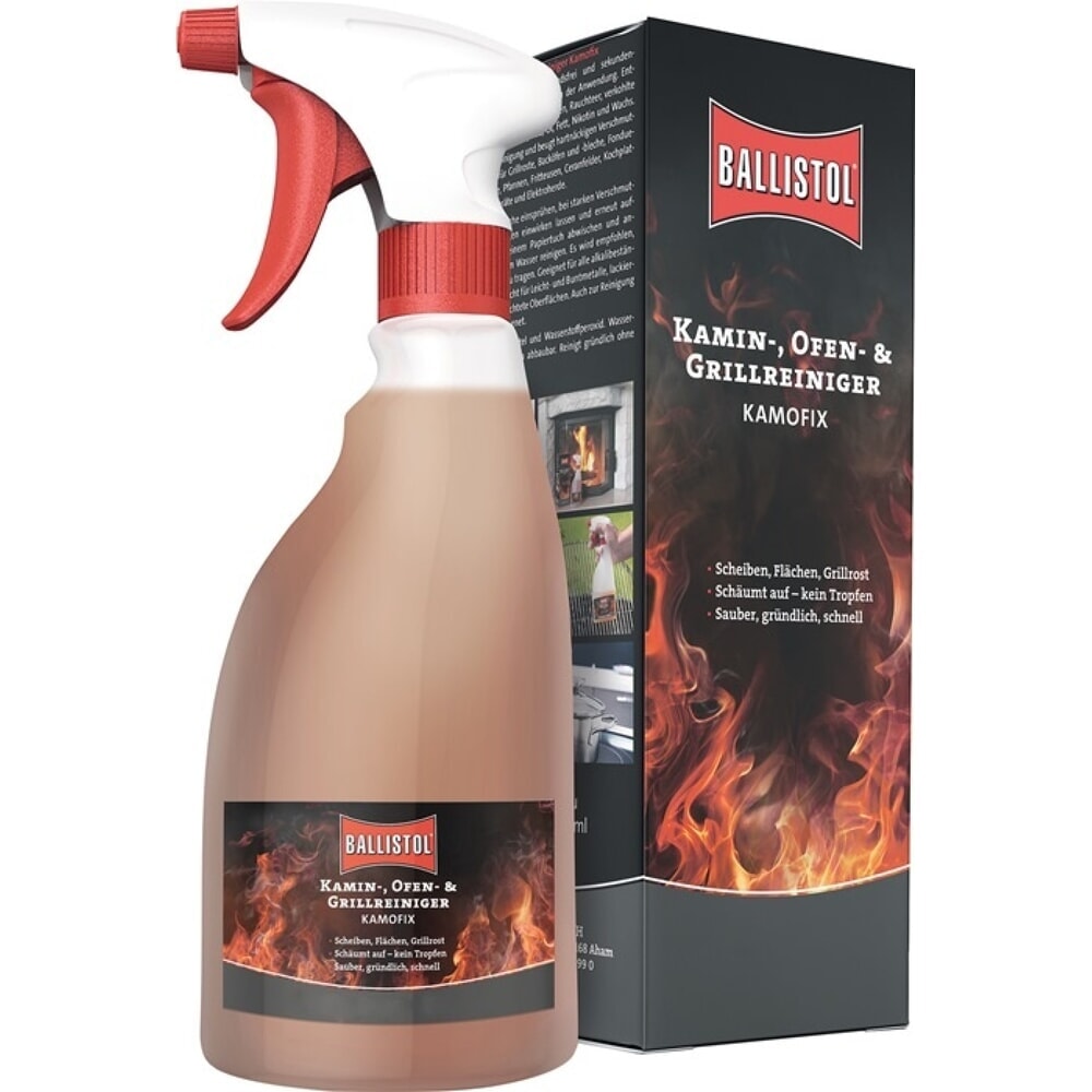 BALLISTOL Kamin- und Ofenreiniger KAMOFIX, 750 ml, Sprühflasche