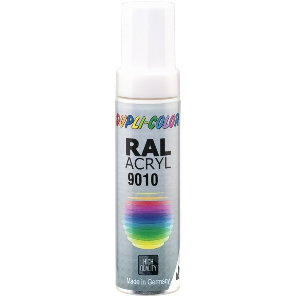 DUPLI-COLOR Lackstift, RAL 9010 12 ml, reinweiss matt, Stift
