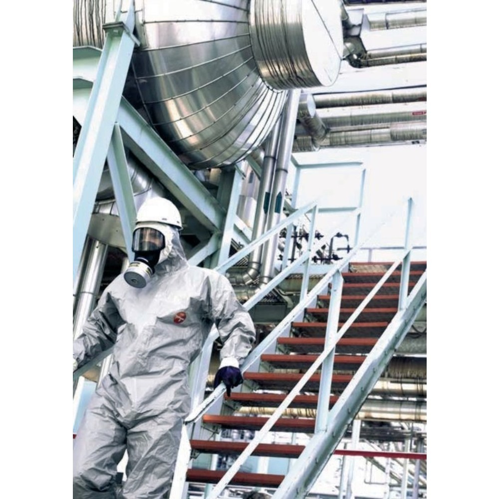 DUPONT Schutzoverall Tychem® 6000 F, grau, Grösse L, PSA-Kategorie III